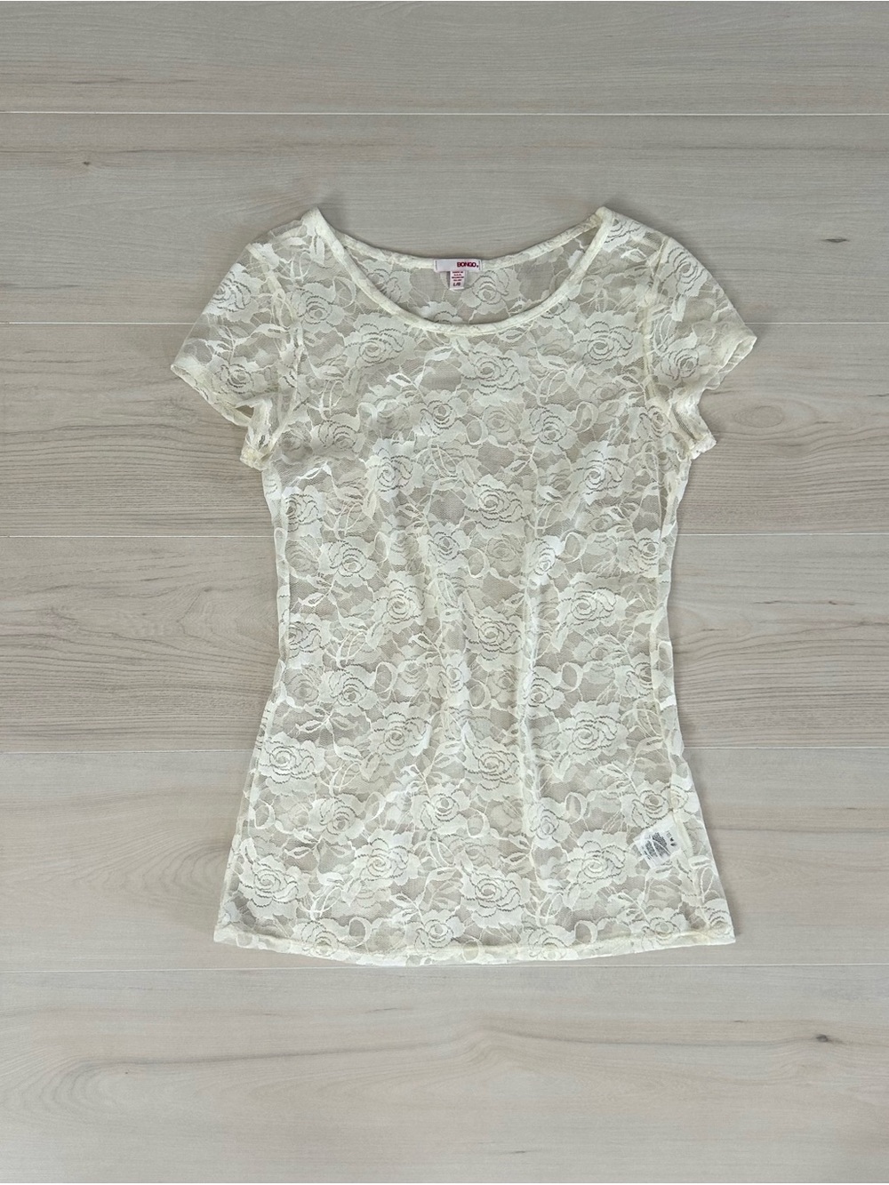 bongo floral lace fitted top